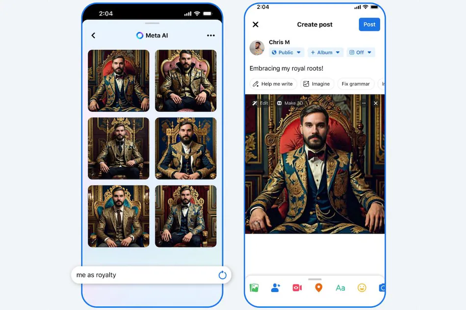 Meta Unveils AI-Powered ‘Imagine’ Feature for Facebook, Instagram, and Messenger